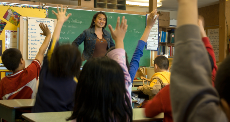 Teacher in classroom